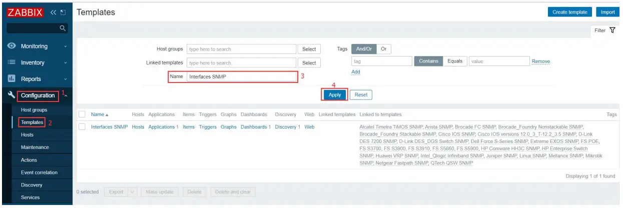 Template Import Failed
