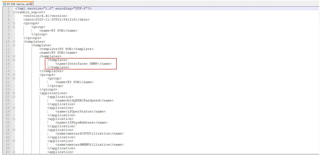 Template Import Failed