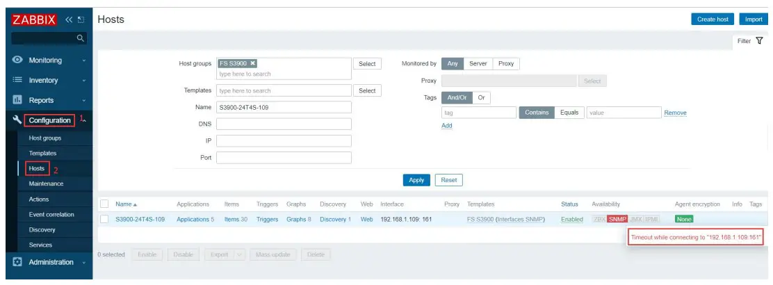 Template Import Failed