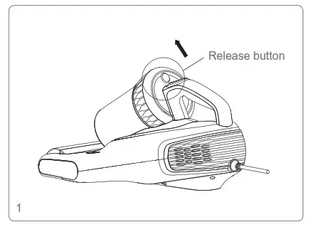 JIMMY WB73 Anti Mite Vacuum Cleaner - CleaningBrushroll