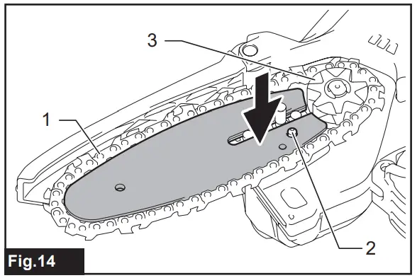 makita DUC101SF01 Cordless Pruning Saw - guide bar
