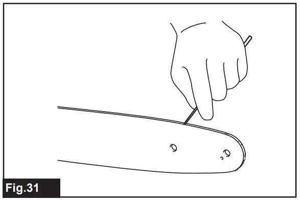 makita DUC101SF01 Cordless Pruning Saw - saw chain 2