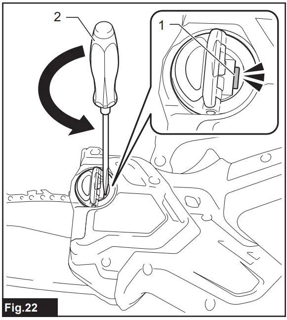 makita DUC101SF01 Cordless Pruning Saw - screwdriver