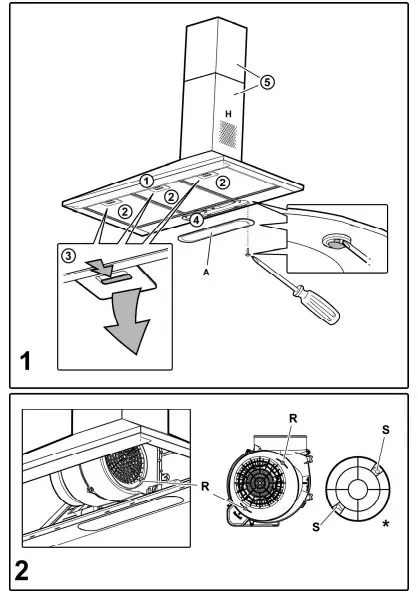 beko HCP61310I Dome Hood - Fig 1