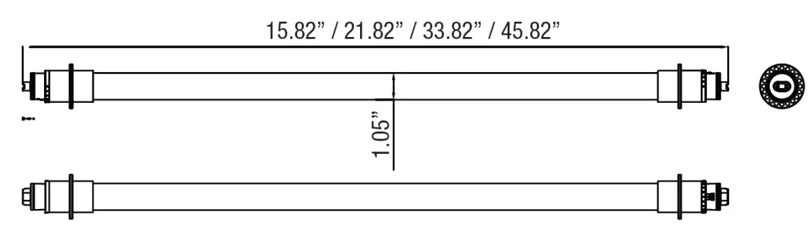 BEYOND T812-3WD-180-65K SignStorm LED Sign Tube - Double Sided