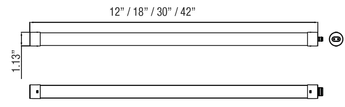 BEYOND T812-3WD-180-65K SignStorm LED Sign Tube - Single Sided