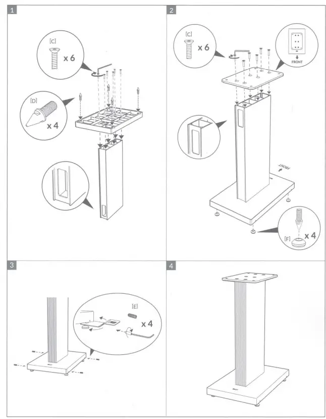 KEF S3 Speaker Floor Stand - Floor 1