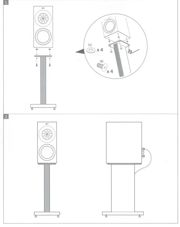 KEF S3 Speaker Floor Stand - Floor 2