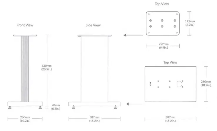 KEF S3 Speaker Floor Stand - Floor 3