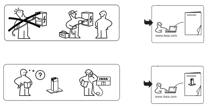 IKEA SVÄVANDE Ceiling Mounted Extractor Hood - Product Overview 2