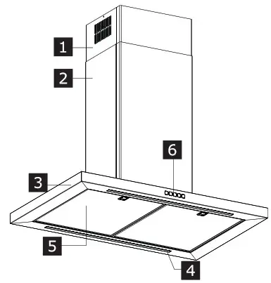 IKEA SVÄVANDE Ceiling Mounted Extractor Hood - Product description