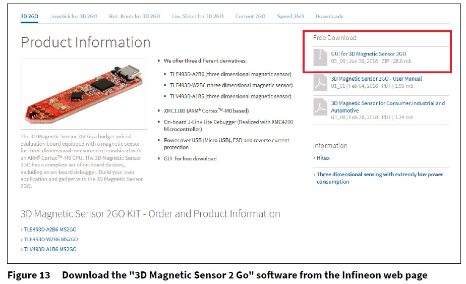 Infineon-TLE493D-W2B6-3D-Magnetic-Sensor-2-Go-12