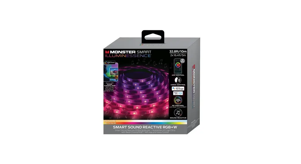 Monster Mlb-2059-rgb Smart Sound Reactive Rgb+w Light Strip User Guide