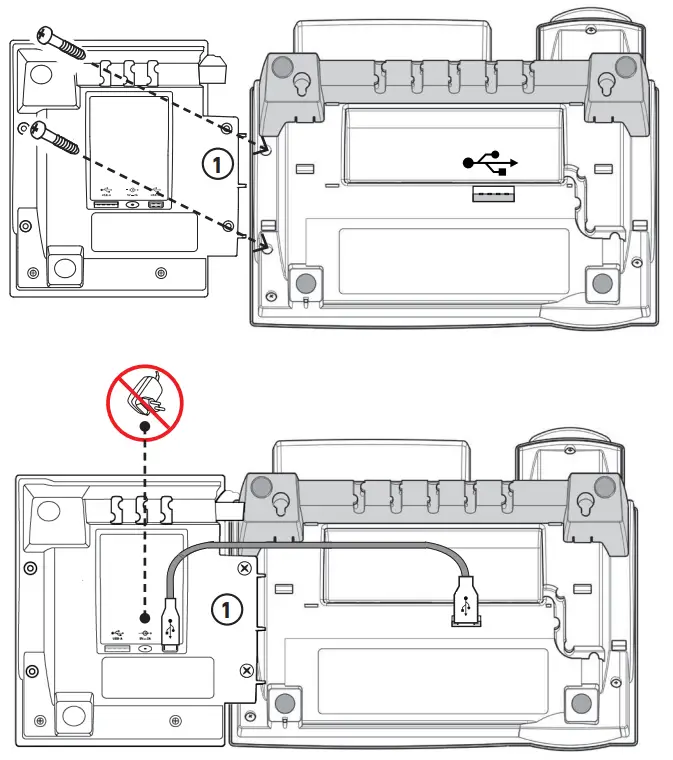 snom D3 Expansion Module - Connecting