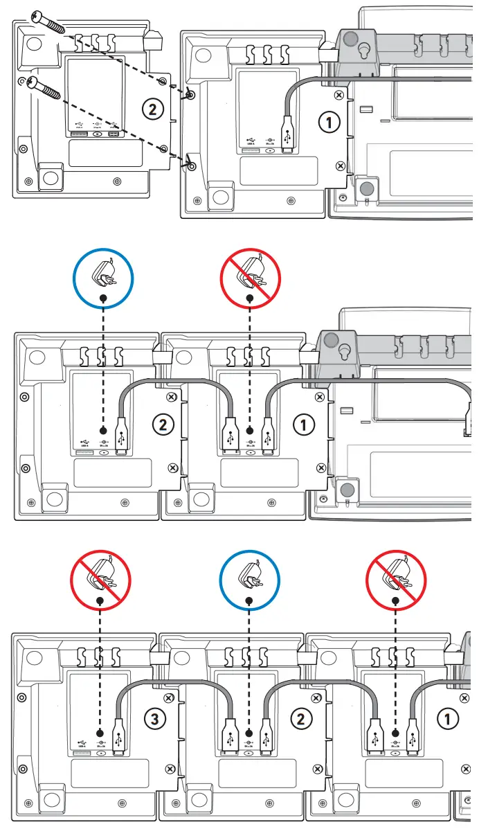snom D3 Expansion Module - Connecting1