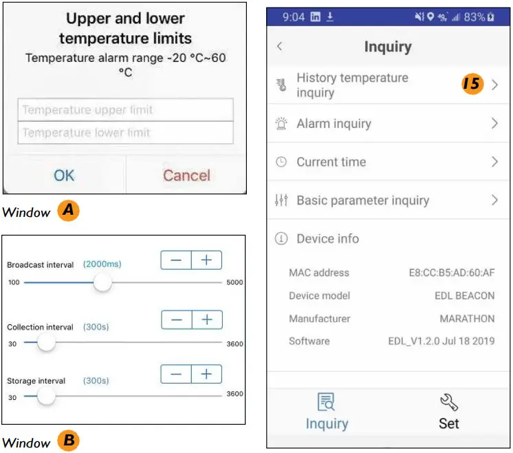 Scigiene MA0264 Beacon Temperature Bluetooth Datalogger - Changing Parameters 2