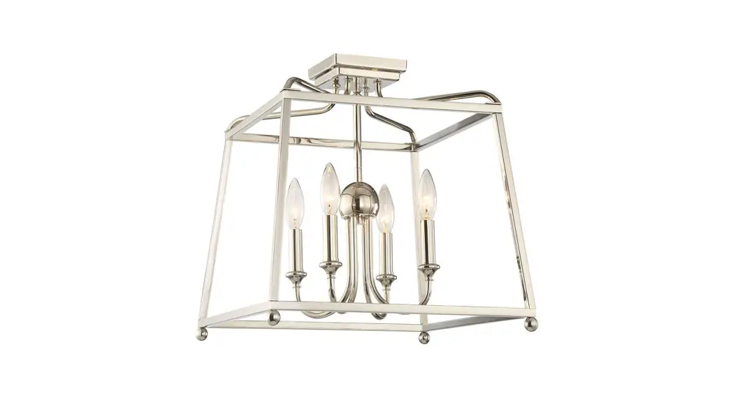 Crystorama 2244-bf_noshade Four Light Chandelier Sylvan Instruction Manual