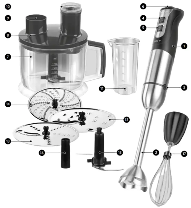 MPM MBL 11 Hand Blender - FEATURES