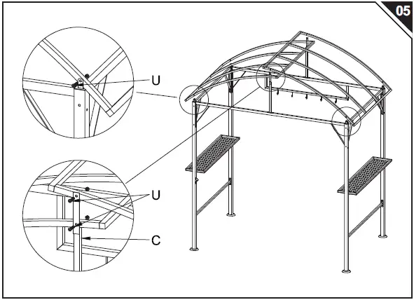 Outsunny-01-0876-BBQ-Canopy-Awning-Shelter-fig- (5)