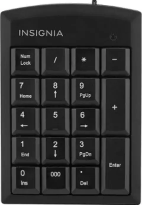 INSIGNIA NS-PNK6A01 USB Numeric Keypad