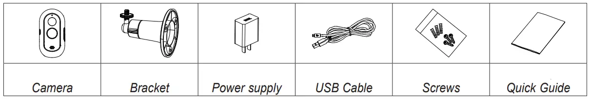 VIMAR 46240 024B ELVOX TVOC Battery WiFi Camera - fig1