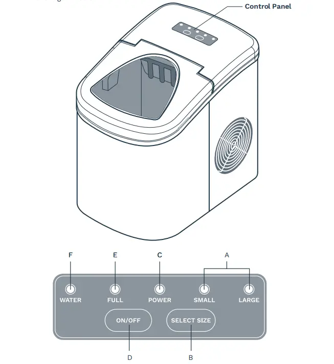 hOmeLabs ‎HME010019N Portable Ice Maker Machine fig2