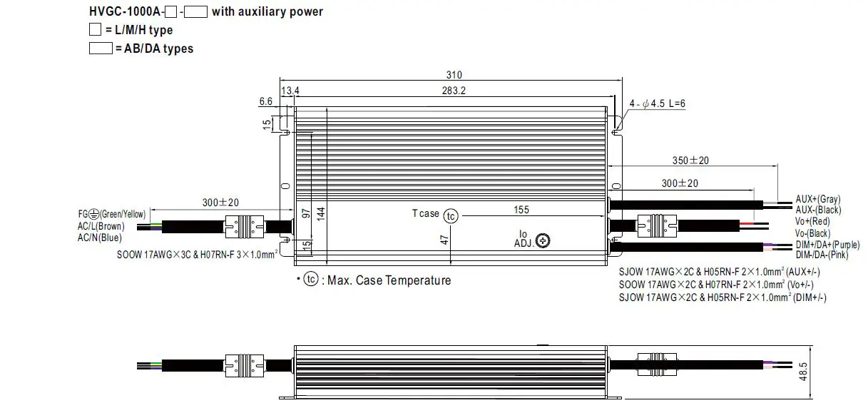 MEAN WELL-HVGC-1000-Series-1000W-Constant-Power-Mode-LED-Driver-18