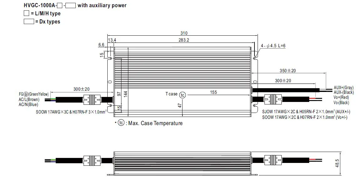 MEAN WELL-HVGC-1000-Series-1000W-Constant-Power-Mode-LED-Driver-22