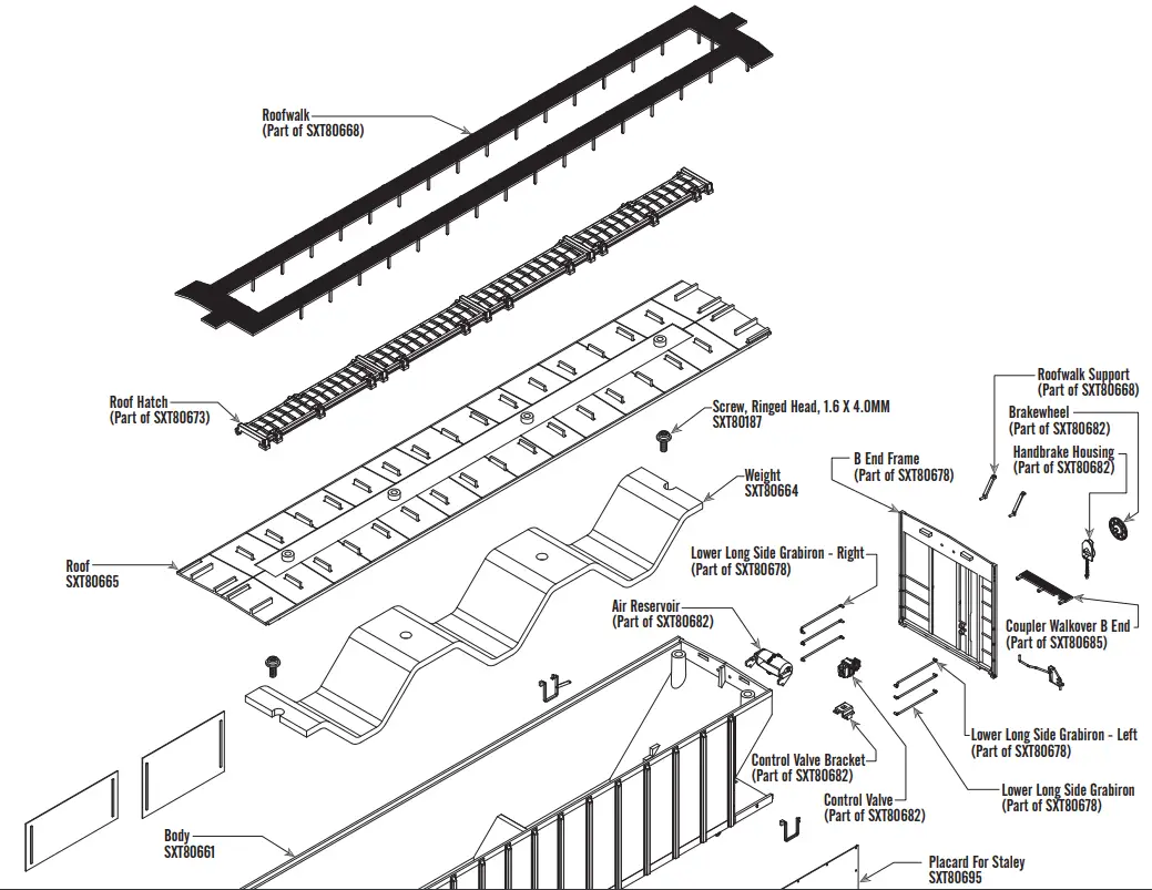 SCALE TRAINS Operator HO Scale P-S 4785 Covered Hopper Train - fig 1