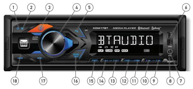 Dual-XDM17BT-AM-FM-Receiver-with-Bluetooth-OWNER'S MANUAL-6