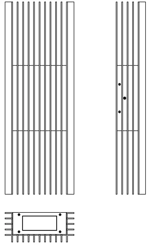 ET2 Contemporary Lighting E30117 Rampart Large Outdoor LED Sconce