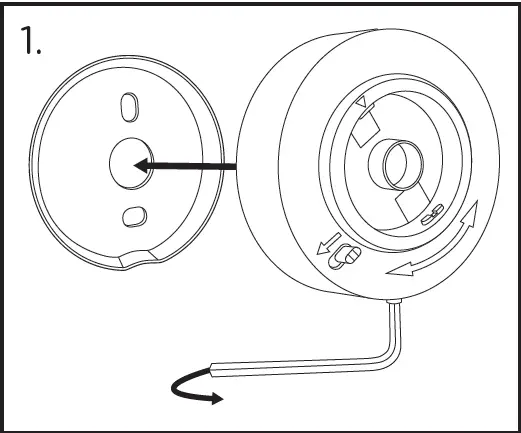enbrighten 77235 LED Motion Sensing Towel Ring Light 3