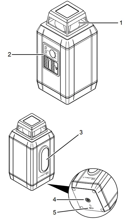 TROTEC BD7A Cross Line Laser - fig1