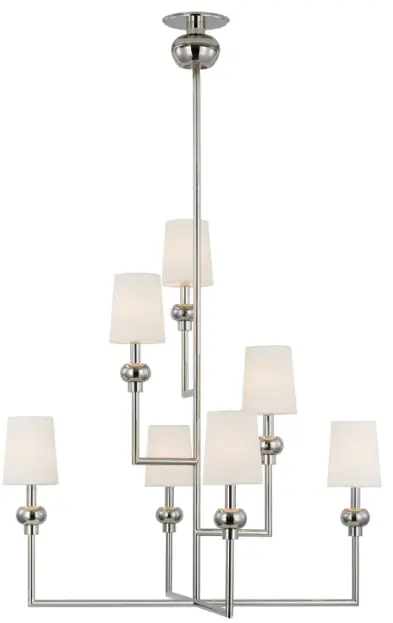 VISUAL COMFORT PCD5100PN L Paloma Contreras Comtesse LED Offset Chandelier - fig