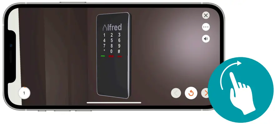 Alfred Bilt Smart Locks - DRAG TO ROTATE