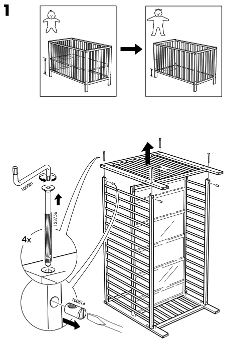 IKEA AA-1989121-4 GULLIVER Cot White - Figure10