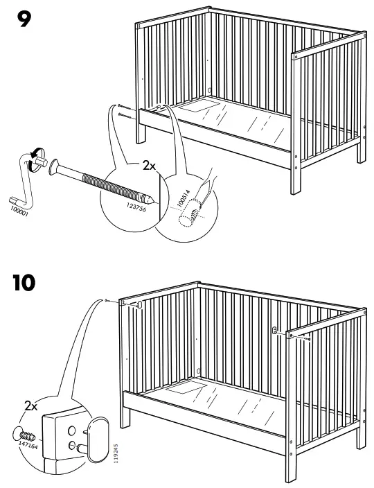 IKEA AA-1989121-4 GULLIVER Cot White - Figure19