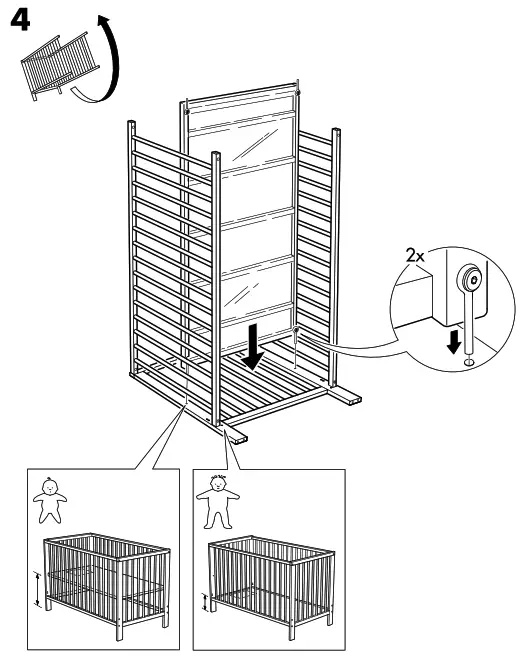 IKEA AA-1989121-4 GULLIVER Cot White - Figure5