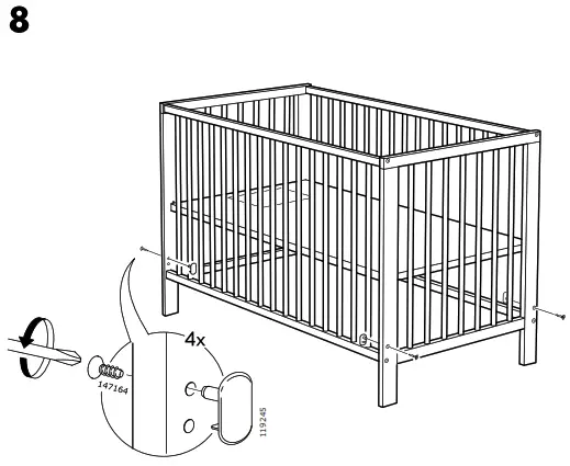 IKEA AA-1989121-4 GULLIVER Cot White - Figure9