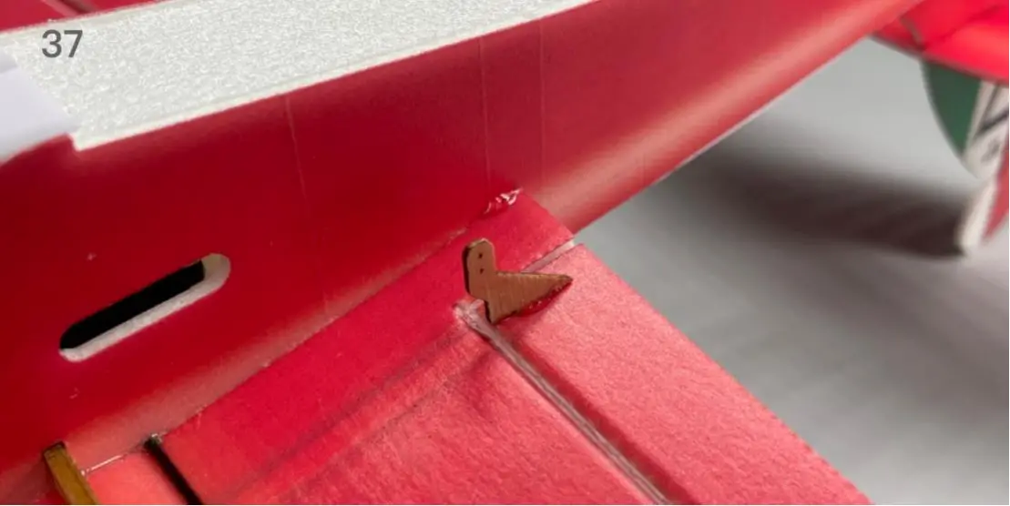 Macchi M 33 Micro Scale 4CH 400mm RC Airplane Kit - Assembly 10