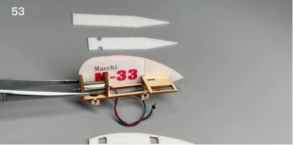 Macchi M 33 Micro Scale 4CH 400mm RC Airplane Kit - Assembly 26