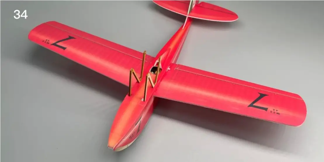 Macchi M 33 Micro Scale 4CH 400mm RC Airplane Kit - Assembly 7