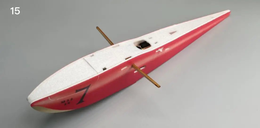 Macchi M 33 Micro Scale 4CH 400mm RC Airplane Kit - Combine the fuselage