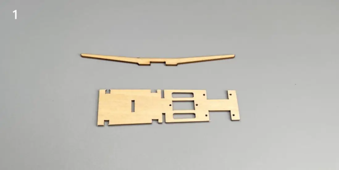 Macchi M 33 Micro Scale 4CH 400mm RC Airplane Kit - Fuselage internals