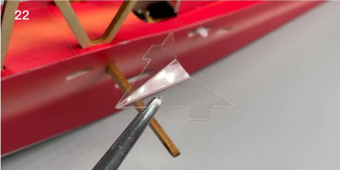 Macchi M 33 Micro Scale 4CH 400mm RC Airplane Kit - Wind shield