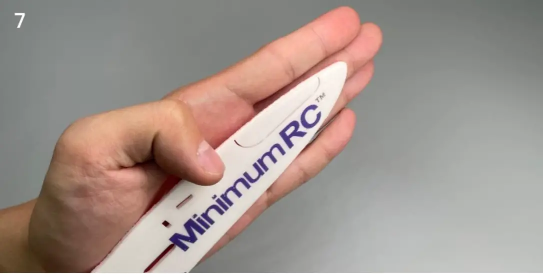 Macchi M 33 Micro Scale 4CH 400mm RC Airplane Kit - bent tightly on your palm