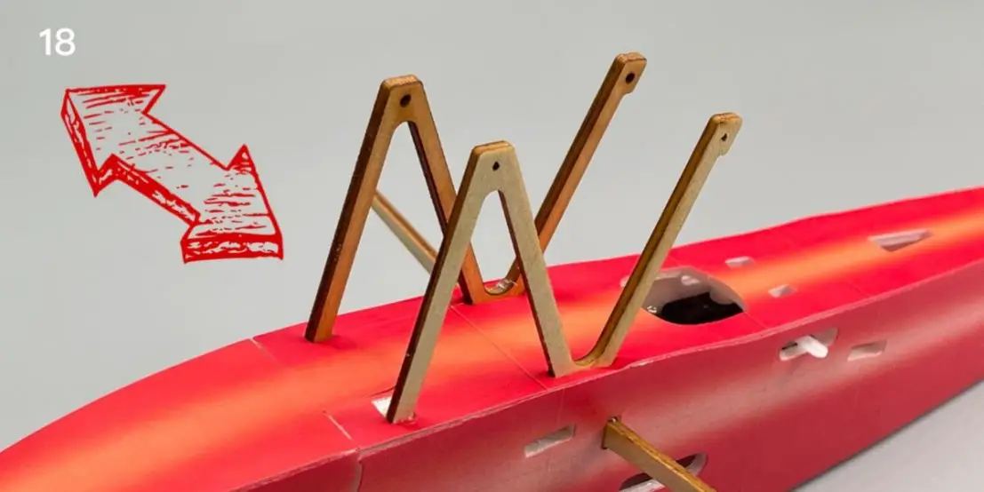 Macchi M 33 Micro Scale 4CH 400mm RC Airplane Kit - bracket