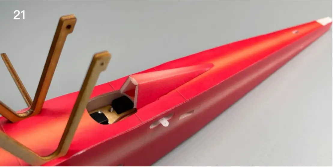 Macchi M 33 Micro Scale 4CH 400mm RC Airplane Kit - cockpit ridge 2