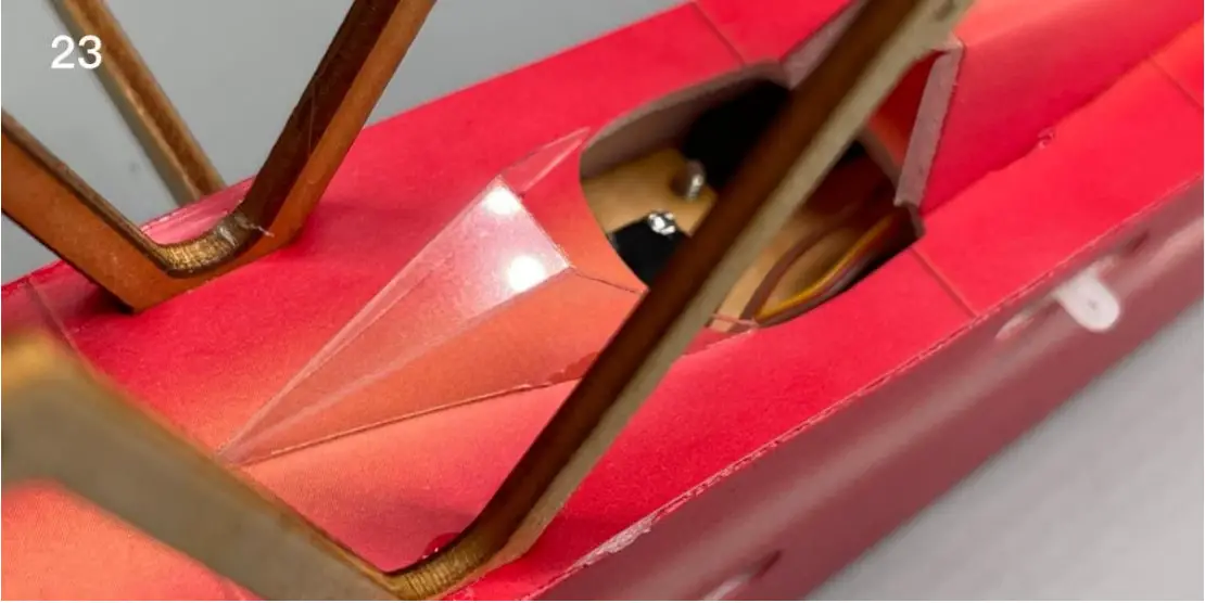 Macchi M 33 Micro Scale 4CH 400mm RC Airplane Kit - cockpit windshield