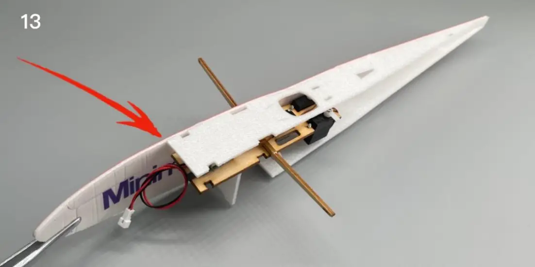 Macchi M 33 Micro Scale 4CH 400mm RC Airplane Kit - fuselage roof